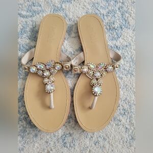 Rhinestone sandals size 7